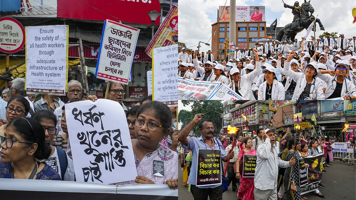 Kolkata Rape-Murder Case:Doctors Across India Protest  - | Photo: PTI